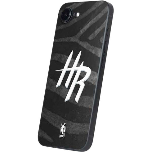 NBA Houston Rockets Black Animal Print iPhone 16e Skin